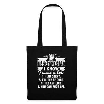 Electrician Electrician Wear A Lot - Tote Bag - black - Front
