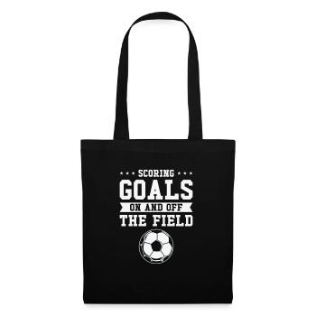 Journée internationale de la femme Objectif de la puissance du football féminin - Sac en tissu - noir - Devant