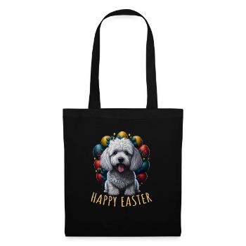 Beautiful Poodle Dog Easter Spring Happy Easter - Tote Bag - black - Front