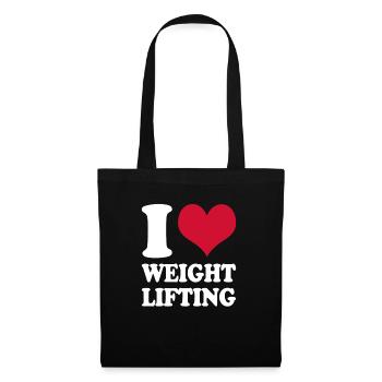 Gym Workout Motivation Fitness I Love - Tote Bag - black - Front