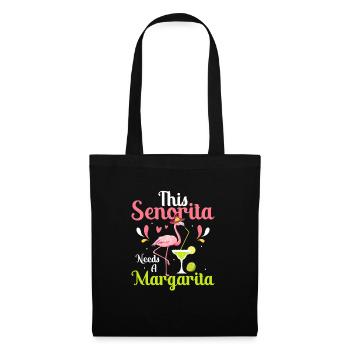 This Senorita Needs A Margarita Cinco De Mayo Part - Stoffbeutel - Schwarz - Vorne