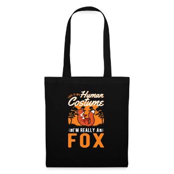 Fox Costume Humain Renard Rouge Renard Rox Renard - Sac en tissu - noir - Devant