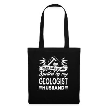 Geologist Spoiled By My Geologist - Tote Bag - black - Front