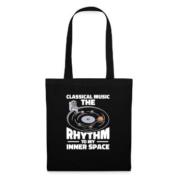 Astronaute spatial Musique classique Astronomie - Sac en tissu - noir - Devant