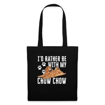 Chow Chow Hund - Stoffbeutel - Schwarz - Vorne