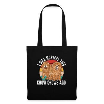 Chow Chow Hund - Stoffbeutel - Schwarz - Vorne
