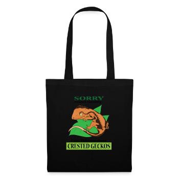 Thinking About Crested Geckos Funny Reptile - Tote Bag - black - Front