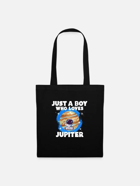 Jupiter Planet Geschenk - Stoffbeutel - Schwarz