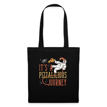 Space Pizza Lover Astronaut Fast Food - Sac en tissu - noir - Devant