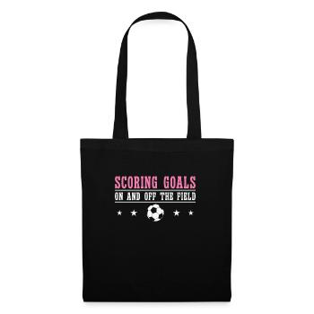 Journée internationale de la femme Objectif de la puissance du football féminin - Sac en tissu - noir - Devant