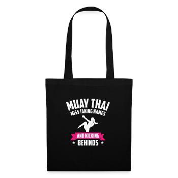 International Women's Day Muay Thai Girl Power - Tote Bag - black - Front