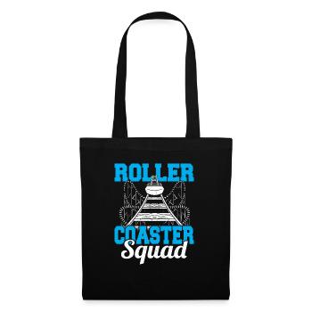 Theme Park Vacation Amusement Park Roller Coaster - Tote Bag - black - Front