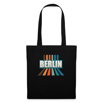 Berlin Berlinerin Berliner Stadt Berlin - Stoffbeutel - Schwarz - Vorne