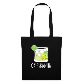 Caipirinha Cocktail Piranha Caipirinha - Stoffbeutel - Schwarz - Vorne