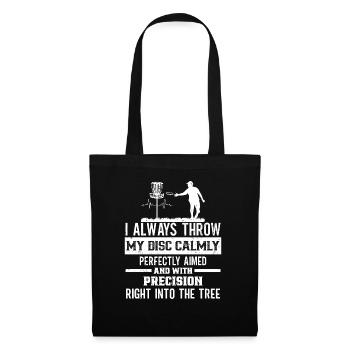 Disc Golf Player Frisbee Player - Sac en tissu - noir - Devant