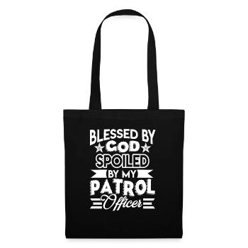 Patrol Officer Spoiled By My Patrol Officer - Tote Bag - black - Front