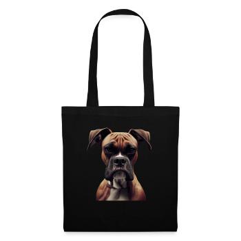 Boxer Hundebesitzer Hund Hunde Hunderasse Boxer - Stoffbeutel - Schwarz - Vorne
