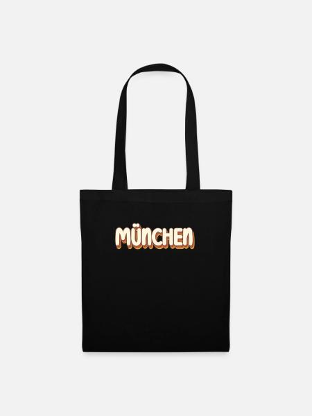 Münchnerin Münchner München - Stoffbeutel - Schwarz