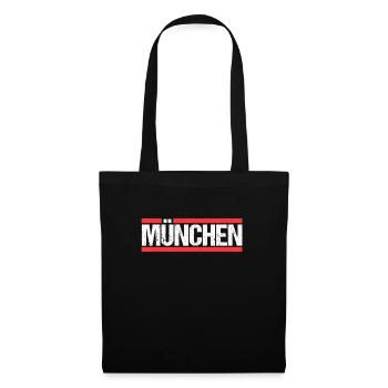 Münchnerin Münchner München - Stoffbeutel - Schwarz - Vorne