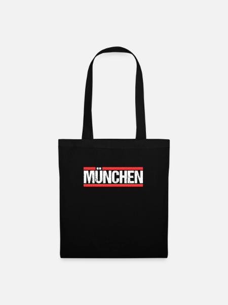 Münchnerin Münchner München - Stoffbeutel - Schwarz