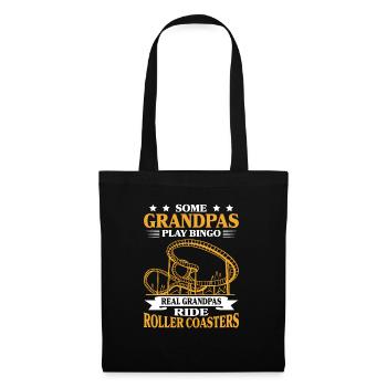 Grandfather Theme Park Amusement Park Grandpa Roll - Stoffbeutel - Schwarz - Vorne