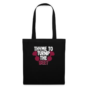 Thyme to the turnip The turnip funny Gardening - Tote Bag - black - Front