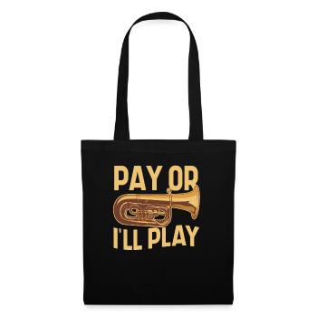 Playing Euphonium - Baryton Tuba Brass Jazz - Sac en tissu - noir - Devant