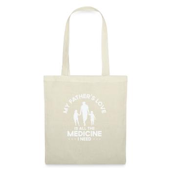 Meilleur père de médecine amour grand-père de la famille grand-père - Sac en tissu - nature - Devant