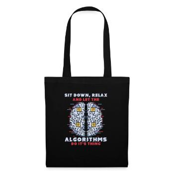 Algorithme informatique Programmeur Artificiel - Sac en tissu - noir - Devant