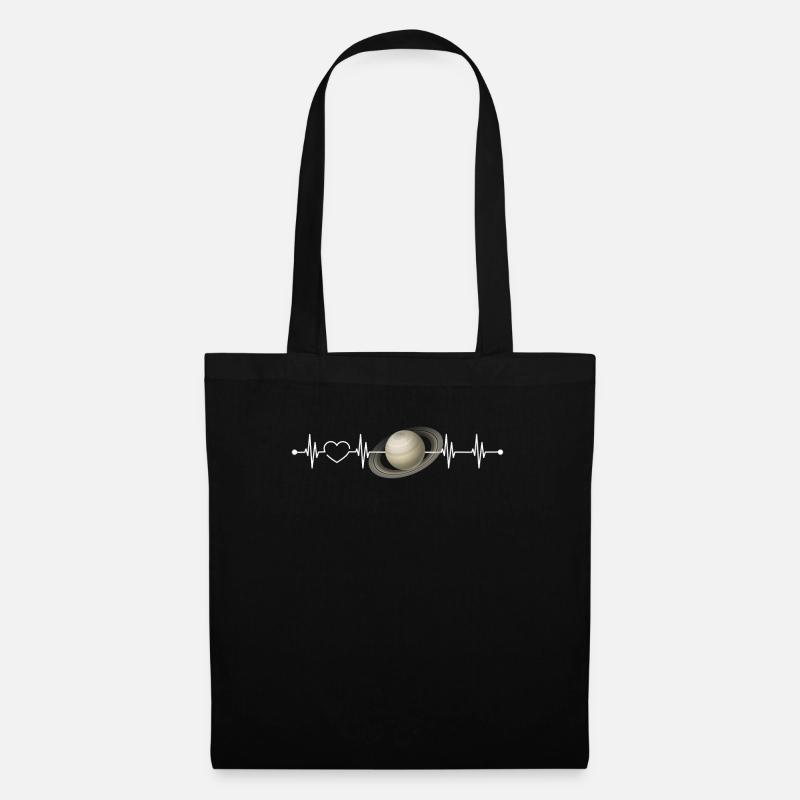 Saturne - Sac en tissu - noir