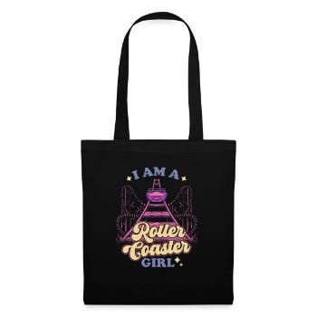 I'm A Roller Coaster Girl Amusement Park Theme Par - Tote Bag - black - Front
