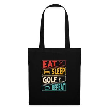 Manger dormir Golf Répéter Golf Par Tee - Sac en tissu - noir - Devant