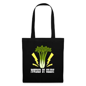 Bereitgestellt von Vegetables Ironic Leek Celery - Stoffbeutel - Schwarz - Vorne