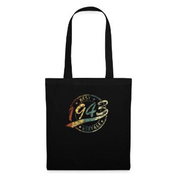 Best Vintage Jahrgang 1943 Retro Design - Tote Bag - black - Front