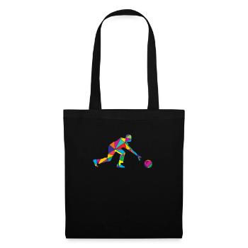 Low Poly Bowler Polygon Bowling - Tote Bag - black - Front
