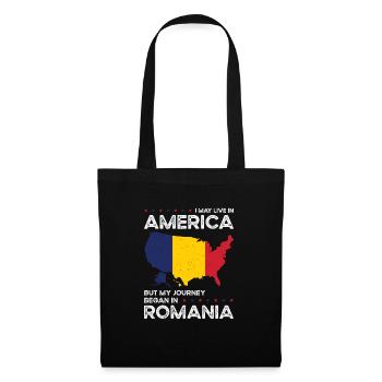 Born Romanian Romania American USA Citizenship - Tote Bag - black - Front