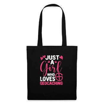 Just a girl who loves geocaching Funny Geo - Tote Bag - black - Front