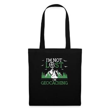 I'm not lost, I'm geocaching geocache - Tote Bag - black - Front