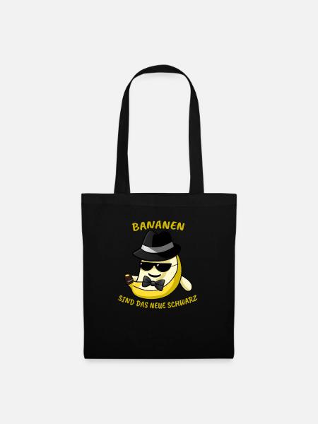 Bananen sind das neue schwarz - Stoffbeutel - Schwarz