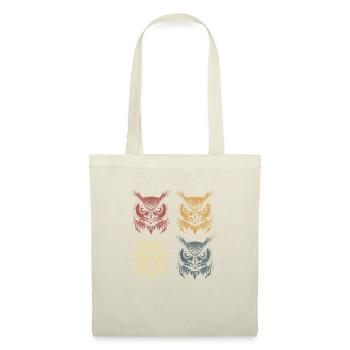 Faune, nature, oiseaux, chouettes, animaux de la - Sac en tissu - nature - Devant