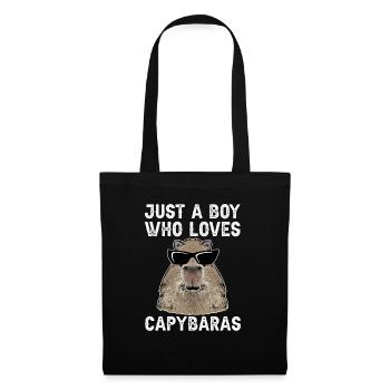 Rongeur Capybara - Sac en tissu - noir - Devant