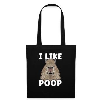 Rongeur Capybara - Sac en tissu - noir - Devant