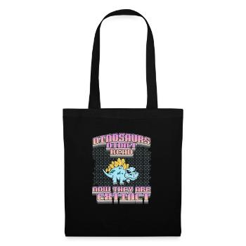 DINOSAURE4 - Sac en tissu - noir - Devant