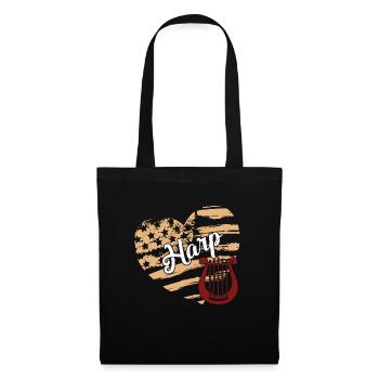 Harp Harp Flag - Tote Bag - black - Front