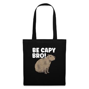 Rongeur Capybara - Sac en tissu - noir - Devant