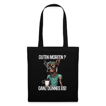Arbeit Lustig Spruch Geschenk Tasse Kollege Arbeit - Stoffbeutel - Schwarz - Vorne