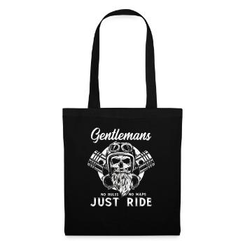 Les gentlemans ne font que rouler - Sac en tissu - noir - Devant