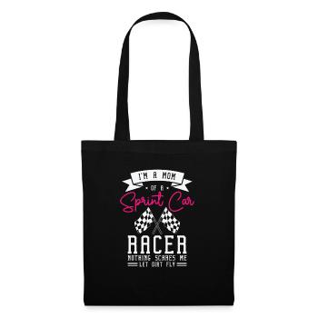Sprint Car Dirt Track Racing - Stoffbeutel - Schwarz - Vorne