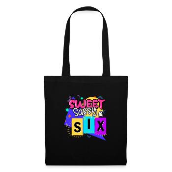 Sweet Sassy & Six - Sac en tissu - noir - Devant