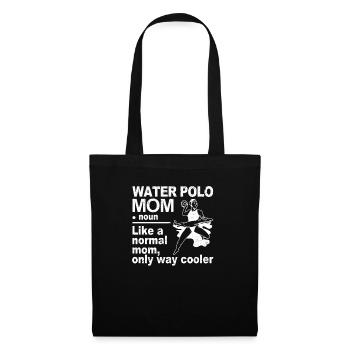 Water-polo maman définition piscine drôle - Sac en tissu - noir - Devant